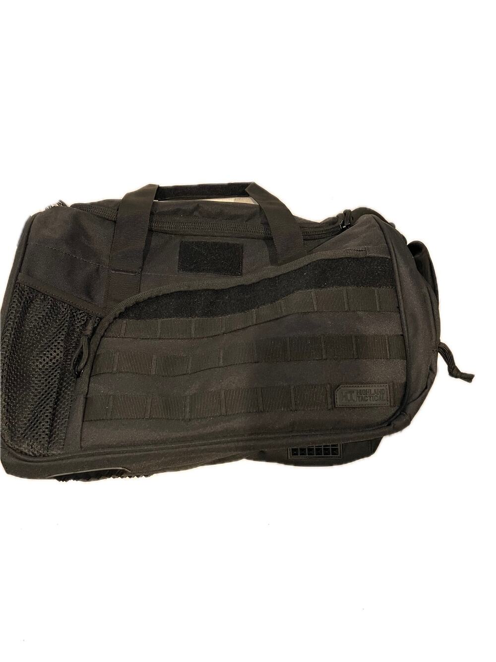 Highland Tactical Canvas Black Duffel 22"x12"x10"